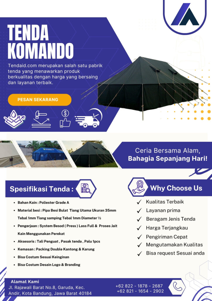 jual tenda komando