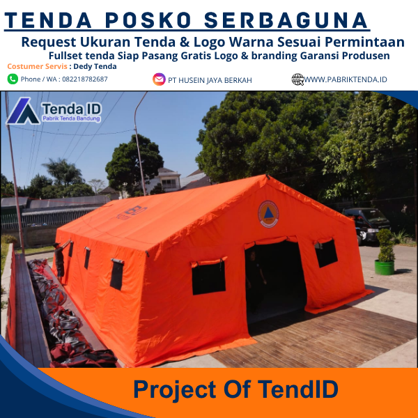 Tenda Posko Serbaguna 6x12 Tenda Posko Serbaguna 6x12