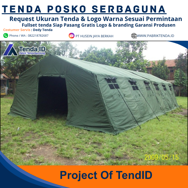 Tenda Posko Serbaguna 6x12 Tenda Posko Serbaguna 6x12