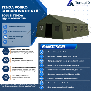 Tenda Posko Serbaguna 6x8