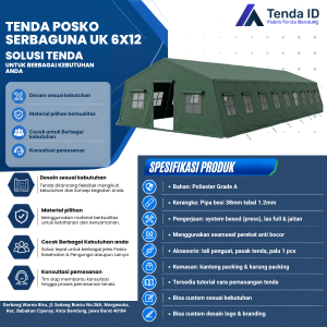 Tenda Posko Serbaguna 6x12