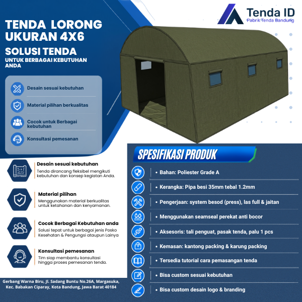 Tenda Lorong 4x6 Tenda Lorong 4x6