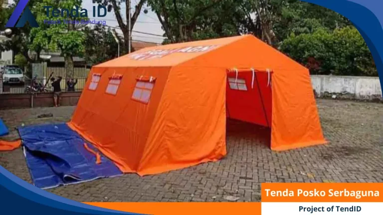 tenda posko serbaguna orange pabrik tenda id 1