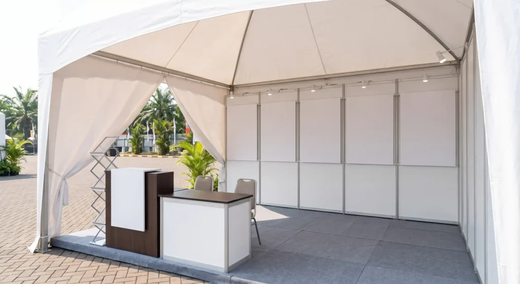 Booth Sarnafil untuk Pameran: Ukuran, Tata Letak, dan Branding Gemini Generated Image 9hz1hn9hz1hn9hz1 1