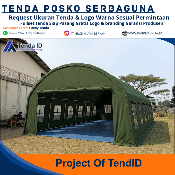 Tenda Lorong TNI 6x12 Tenda Lorong TNI 6x12