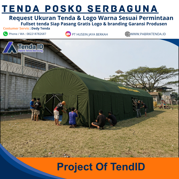Tenda Lorong TNI 6x12 Tenda Lorong TNI 6x12