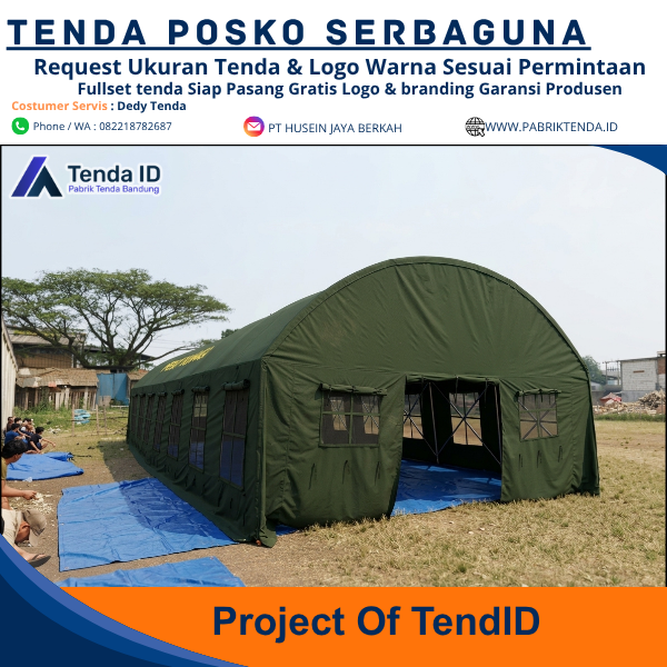 Tenda Lorong TNI 6x12 Tenda Lorong TNI 6x12