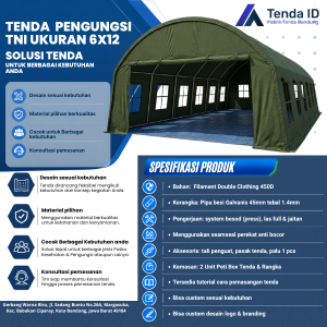 Tenda Lorong TNI 6x12