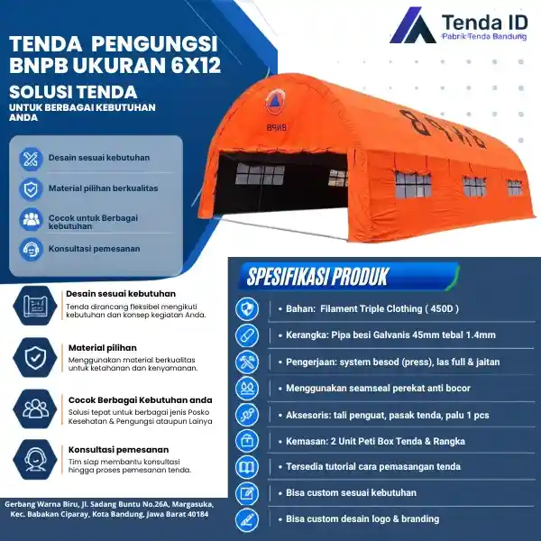 Tenda Pengungsi BNPB